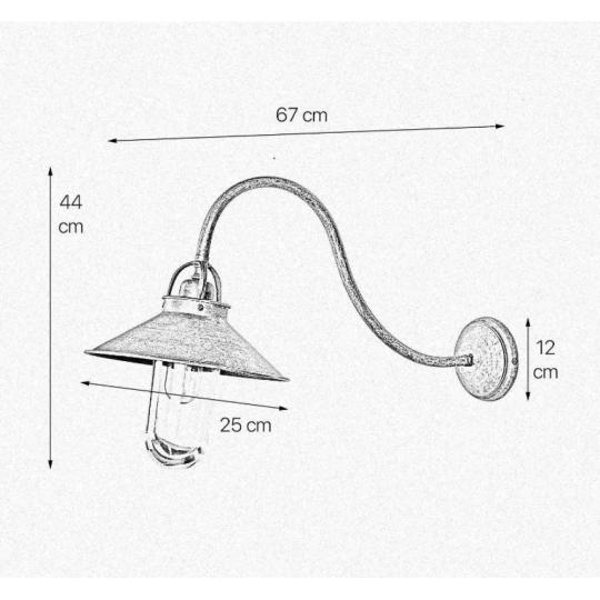 klasicky velky vonkajsi lampa nastenny svietnik rustikalny vintage toskansky styl sedliacky dom anglicky namorny styl vonkajsi vodotesny zahradny osvetlenie balatonfelvidek balaton chata lampy lameridiana osvetlenie na stenu rozmery.jpg
